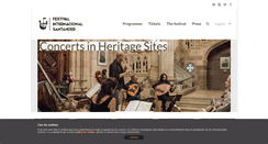 Desktop Screenshot of festivalsantander.com