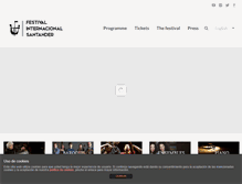 Tablet Screenshot of festivalsantander.com